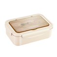 thumbnail image 4 of Microwave Oven Heating Lunch Box Rectangular Student Lunch Box Storage Box, 4 of 9