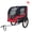Black Red Steel, variant on Dog Bike Trailer, Large Folding Pet Carrier - 66lbs Capacity All-Terrain for Cycling, Jogging, Camping - Black/Gray