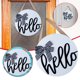 thumbnail image 1 of Bienvenido decoración nórdica para el hogar corona accesorios de tiro puerta decoración de pared Wmkox8yii gf10335, 1 of 8