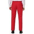 thumbnail image 3 of INSPIRE CHIC Men's Casual Straight Fit Comfort Stretch Flat Front Chino Pants 32 Red, 3 of 8