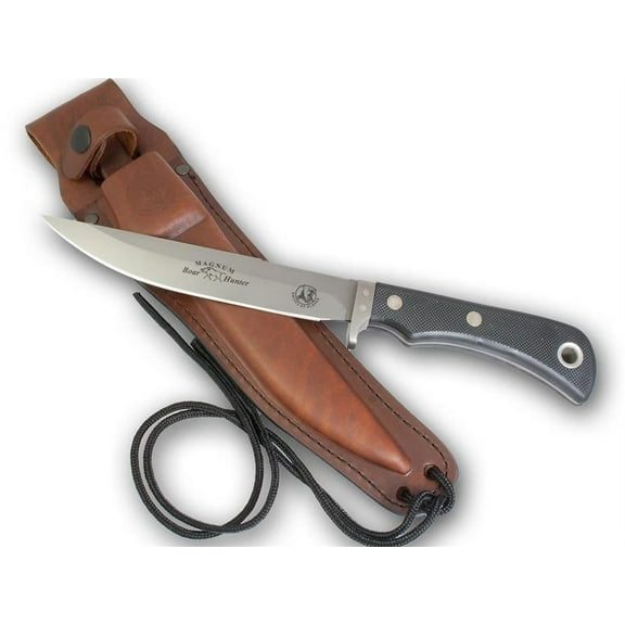 Knives of Alaska Magnum Boar Hunter Fixed Blade Knife -Suregrip Handle-Satin