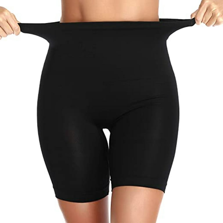 Women High Waisted Body Shaper Shorts Tummy Control Plus Size Shapewear  Waist Trainer Shorts Anti-Slip Knickers