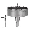 thumbnail image 1 of Sierra de agujero de metal Uxcell, cortador de carburo de 80 mm / 3.15" de diámetro para acero inoxidable de 10 mm de grosor, metal, 1 of 7