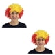 thumbnail image 1 of Vogacara Peluca de payaso Cabello Pelos sintéticos Aficionados al fútbol Fiestas de aplicación amplia Tocados multicolores Accesorios de Type1 NO1, 1 of 6