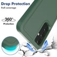 thumbnail image 4 of Defender Case for Samsung Galaxy A25 5G 6.5'' Heavy Duty 1 in 1 Design Rugged Full Body Dustproof Shockproof Bumper Non-Slip Protective Cover,Green,For Galaxy A25(5G), 4 of 10