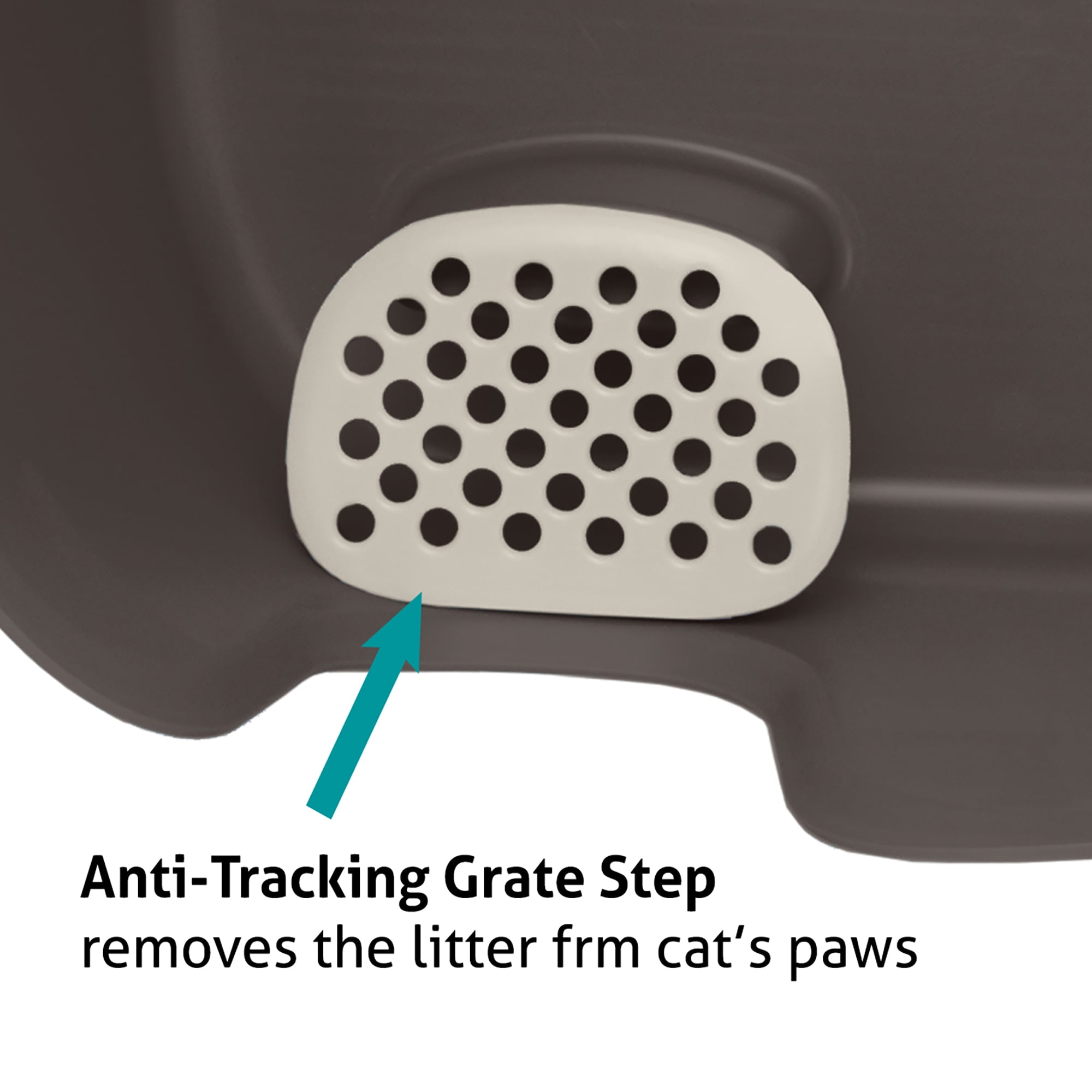 Richell Paw Trax High Wall Cat Litter Box XL with Scoop, Perfect for Multi Cat Households