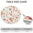 thumbnail image 6 of Pioneer Flower Floral Print Pattern Round Fitted Tablecloth with Elastic Edge,Dining Table Cover Waterproof,Outdoor Round Tablecloth for Camping,Dining,Indoor and Outdoor, 6 of 7