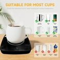 thumbnail image 5 of BN-LINK Mug Warmer, Electric Coffee Warmer for Desk with Auto Shut Off, 3 Temperature Setting, Smart Cup Warmer for Heating Coffee, Beverage, Milk, Tea and Hot Chocolate(Black), 5 of 8