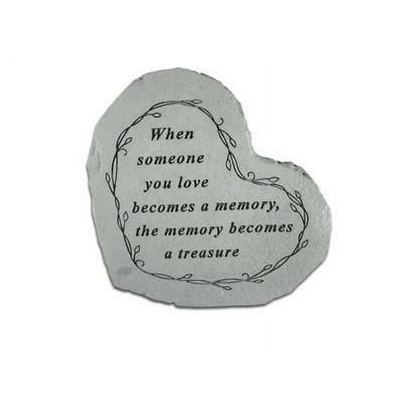 Sm Heart When Someone You Love... Memorial Garden Stone