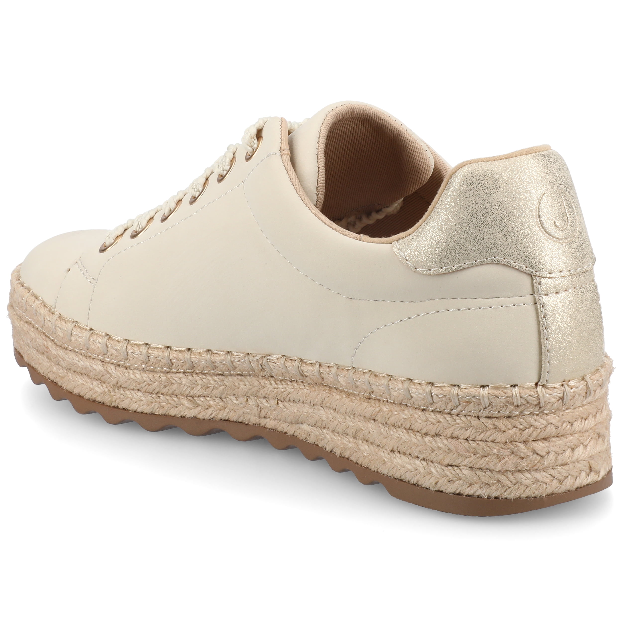 Journee Women's Cosima Esapdrille Round Toe Lace Up Sneakers