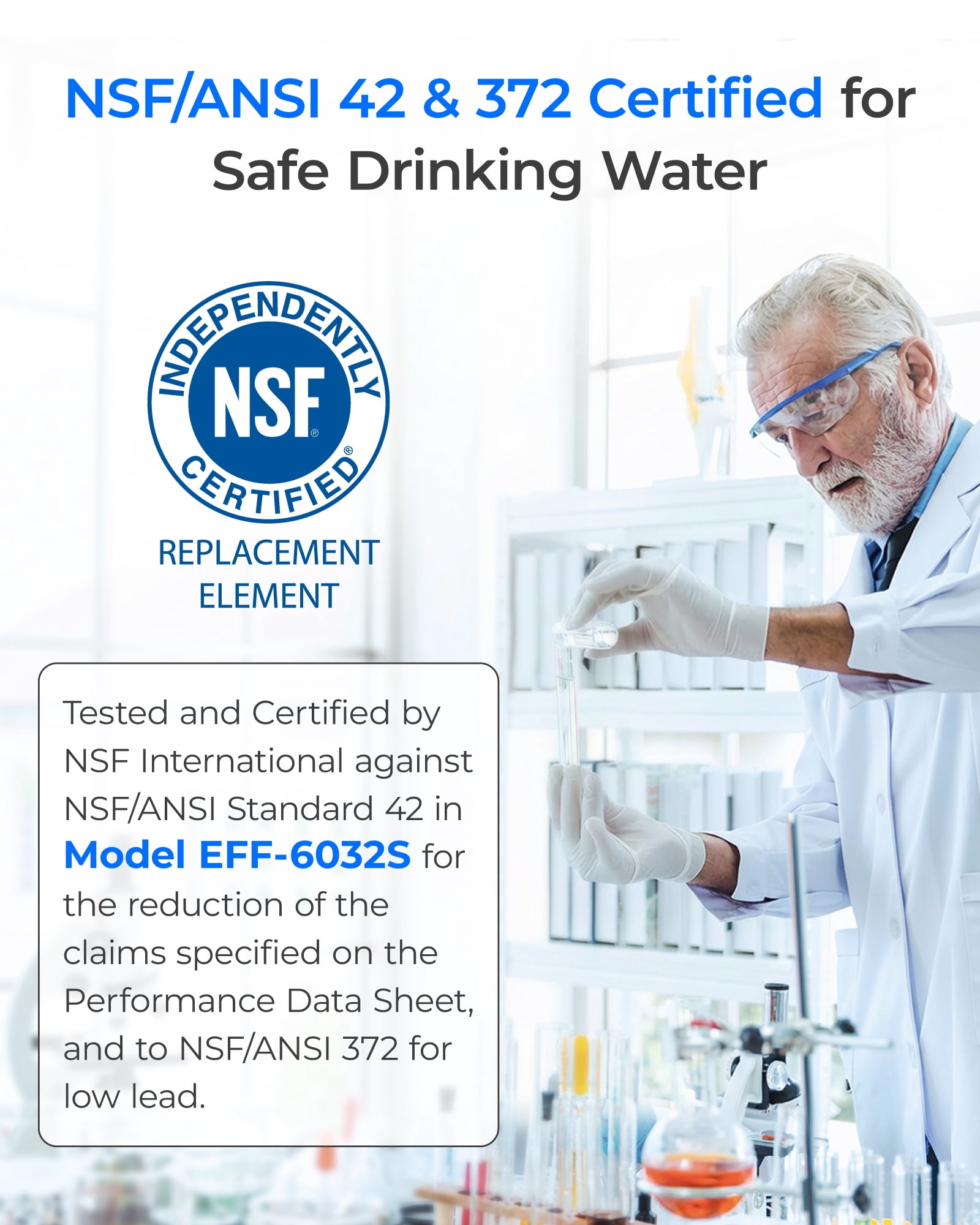 Waterdrop ADQ36006101 Replacement for LG® LT700P®, Kenmore 469690, 9690, FML-3, ADQ36006102, ADQ36006101-S Refrigerator Water Filter, 4 Filters