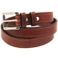 thumbnail image 2 of Orion Leather 1 1/4" Rich Brown Bridle Leather Belt With Saddle Groove, 2 of 4