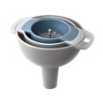 thumbnail image 1 of tredstone 4 Pieces/Set PP Kitchen Oil Funnel Portable Reusable Round Household Restaurant Fruit Seed Filter Tool Accessories, 1 of 8
