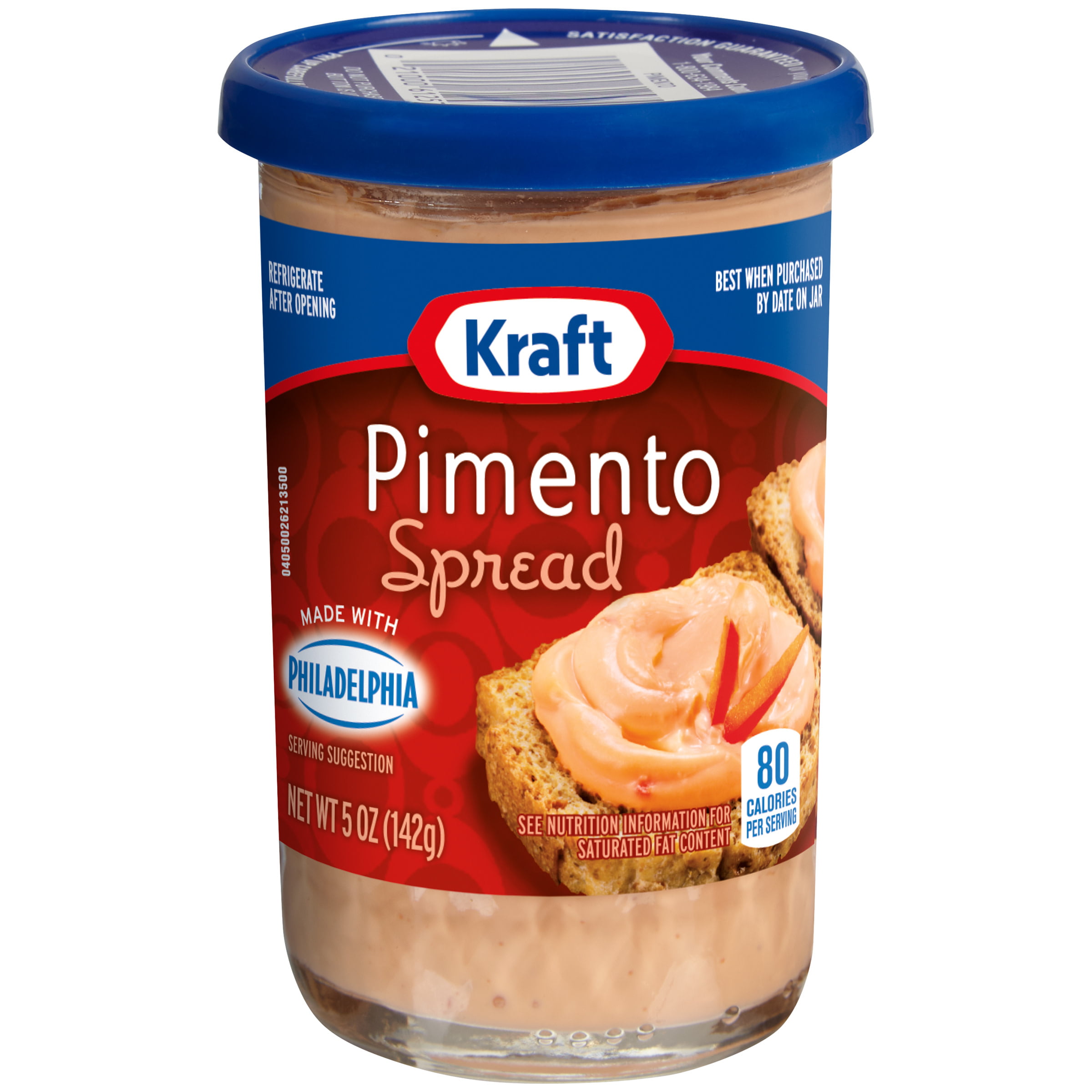 Kraft Pimento Spread with Philadelphia Cream Cheese, 5 oz Jar - Walmart.com...
