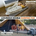 thumbnail image 5 of KingCamp Double Self-Inflating Sleeping Pad - 7.5 R-Value Pro 3D Air Mattress, Ultra-Warm & Waterproof, Lightweight Portable Design for Camping, Backpacking & Travel (79.1" x 50.4" x 3.0", Grey), 5 of 13