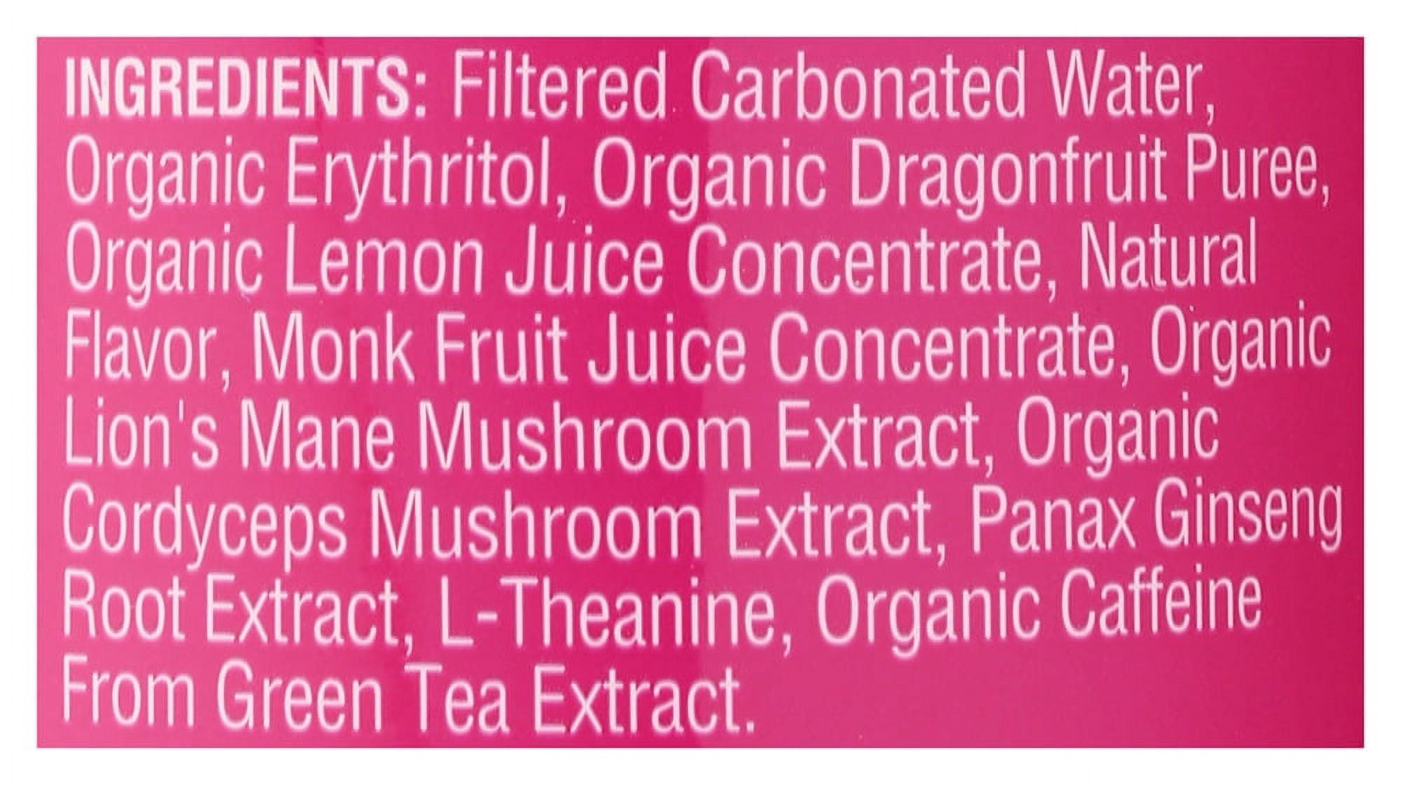 Odyssey Elixir: Energy Plus Focus Dragon Fruit Lemonade, 12 Fo, Pack of 12