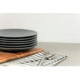 thumbnail image 2 of 10 Strawberry Street Wazee Matte 8.25"" Juego De Platos De Ensalada Cupé De 6 Gris Carbón 10 Strawberry Street NA, 2 of 4