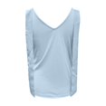 thumbnail image 5 of SGMVNU Womens Bow Tie Tank Tops V Neck Sleeveless Tanks Knit Going Out Tops Shoulder Strap Camisole Top Trendy Size: M Blue, 5 of 6