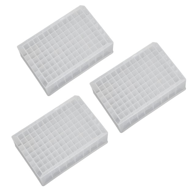 Assiette de Puits Profond, 2,2ml Assiette de Puits Profond Ultra Résistante aux Basses Températures Position Pratique Encoche pour Laboratoire