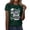 Blackish Green, variant on MEICHEN Graduation Gifts for Her: Women's Leisure Fashion Graduation Season Printed Short Sleeve Tshirts Womens Spring Summer Tops