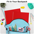 thumbnail image 3 of ViVin Sturdy Plastic Folder with 2 Pockets, 12 Pack, School Supplies,Red, 3 of 7