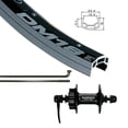 thumbnail image 2 of Wheel Shop, Alex DM18 Black/ Shimano HB-M475, Wheel, Front, 700C / 622, Holes: 36, QR, 100mm, Rim and Disc IS 6-bolt, 2 of 3