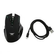 2018 New 2.4G wir eless Wired Gaming Mouse Optical Mice with 4 Adjustable DPI Levels 8 Buttons 3 Colors Breathing Lights for PC for Mac