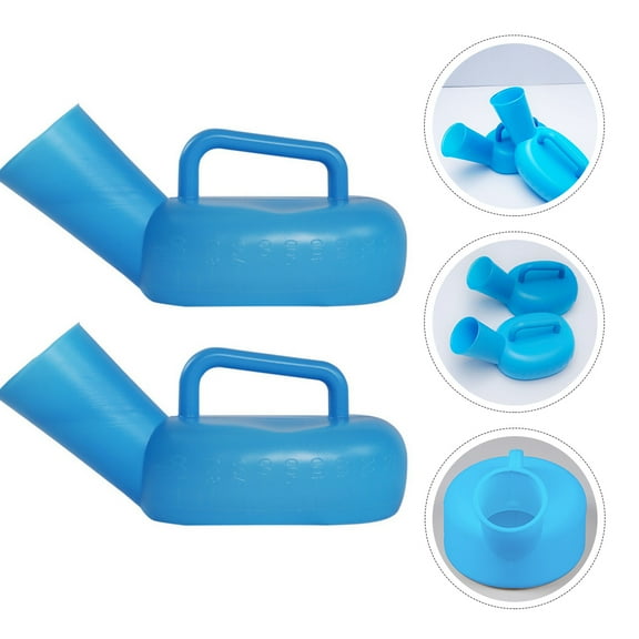 LOLIPPYY 2-Pack Handheld Male Urinal Bottles in - Portable Travel and Medical Use Urinals Set
