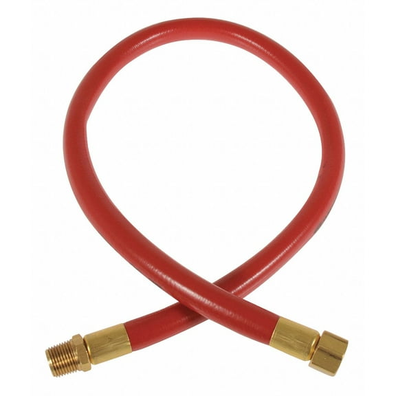 24 In. Coupled Assembly Snubber Hose, Red