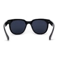 thumbnail image 2 of Lunettes de Soleil pour Hommes Hipster Rétro Vintage à Monture Ronde Corne Tout Noir, 2 of 4