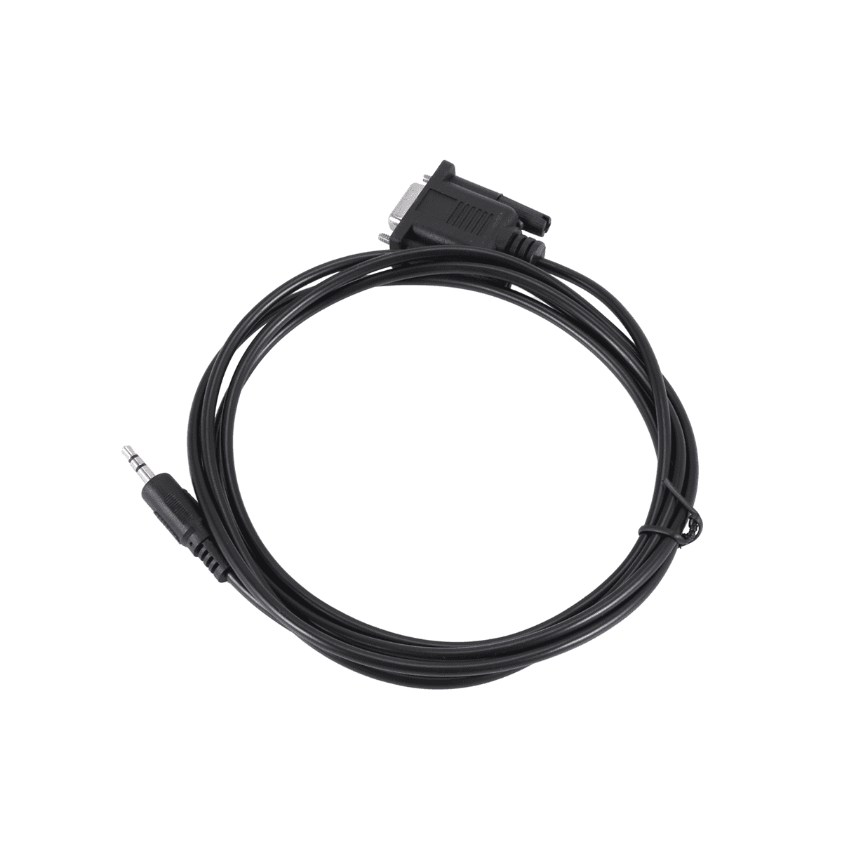 10X DB9 9 Pin VGA Female Cable ,DB 9 Female to TRS 3.5mm (1/8In) TRS Stereo Male Serial Data Cable-6 Feet,10 * Audio/Video Cable,Black