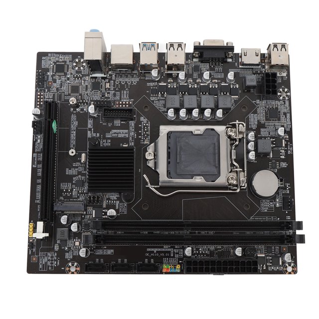 Computador Madera Partir, 32 GB/S Velocidad de Transferencia ITX H110 FÁCLE DE EXPANDIR 1080P HD VIDEO Salida Placa Base para LGA 1151