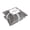Gray, variant on Videri Home Plush Fringe Blanket Set, 240GSM Flannel, Diamond Quilted, Soft & Warm with Decorative Fringe, for Bedroom Living Room Office Décor, Machine Washable(50×60in, Gray)