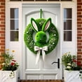 thumbnail image 4 of YWIYIUD 1PC Happy Easter Door Cover Easter Decorations, 71x35 Inch Easter Rabbit Eggs Door Banner Welcome Easter Banner Spring Theme Rabbit Door for Front Door Wall Indoor Outdoor Home Decor, 4 of 5