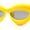 Yellow - Black, variant on Womens Bold Balloon Bloated Thick Rim Oversize Cat Eye Sunglasses Red Black