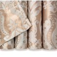 thumbnail image 5 of Chanasya Damask Pattern Luxury Beige Curtains - 108 Inch Panels with Grommets - for Living Room Windows Bedroom Kitchen Dining - Elegant Jacquard Vintage Classy Design - Room Darkening 2 Panel Set, 5 of 6