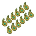 thumbnail image 2 of Small Beaded Appliques Paisley Decorative Applique Sewing Crafting By 1 Dozen, 2 of 3