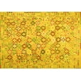 thumbnail image 1 of Ahgly Company Machine Washable Indoor Rectangle Southwestern Yellow Country Area Rugs, 7' x 9', 1 of 4