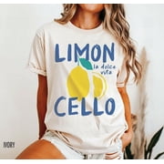 Limoncello Shirt, Lemon Shirt, Amalfi Coast, Italy TShirt, Vacation T-Shirt, Preppy Shirt, Lemons Tee, Cocktail T Shirt, Retro Graphic Tee