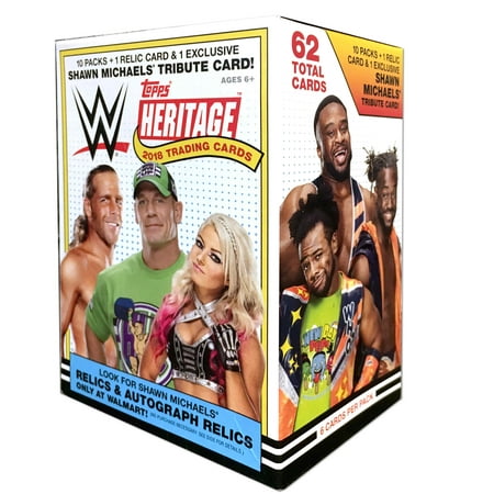 18 Topps WWE Heritage Value Box Trading Cards