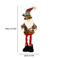 thumbnail image 3 of Bonitas muñecas navideñas, piernas largas, figuritas navideñas para año nuevo (Santa Claus), 3 of 3