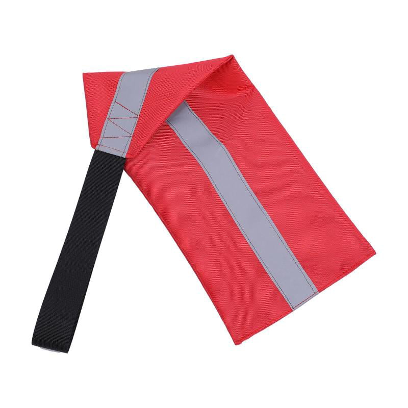 High Visible Trailer Safety Flag Durable Tow Warning Flag Towing Safety Signs with Webbing for Kayak Canoes Boat Traveling Accessories 