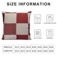thumbnail image 5 of GOSMITH  Christmas Retro Plaid Pillow Covers Farmhouse Buffalo Check Pillow Cases with Pom-poms Decorative Throw Pillow Covers for Sofa Couch Red and White, 5 of 5