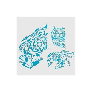 4x7 Inch Animals Wood Burning Metal Stencils Template for Wood carving,  Drawings,Woodburning, Engraving and Scrapbooking