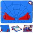 thumbnail image 3 of Mantto for iPad 9/8/7 Generation 10.2 inch 2021 & 2020 and 2019 version ,kids protection,Duty Shock Resistant Rugged Protection case,with Kickstand for Kids Boys Childrenipad,Blue+Red, 3 of 7
