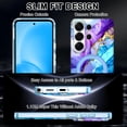 thumbnail image 5 of Casetego Magnetic for Samsung Galaxy S26 Ultra Case with Invisible Ring Stand[Compatible with MagSafe] Slim Women Girl Shockproof Marble Pattern Design Case,Blue, 5 of 9