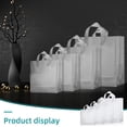 thumbnail image 4 of Bolsas de regalo Weewooday de plástico esmerilado, 100 unidades con asas transparentes, 4 of 7
