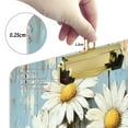 thumbnail image 4 of Wobogo Elegant Daisy Acrylic A4 Clipboards Silver Clip Stardard Size 9×12.5in Office Decorative for Students Workers, 4 of 10
