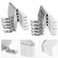 thumbnail image 1 of BESTYASH 10Ud Clips De Estante Metálicos Para Gabinete Soporte Estable Superficie Lisa Color Plata, 1 of 6
