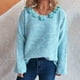 thumbnail image 5 of Ailaofu Womens Wool Blend Embroidery Floral Oversized Fit Sweater Trendy 2025, 5 of 6
